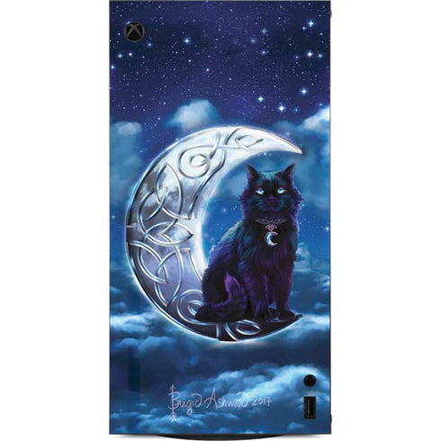 Celtic Black Cat by Brigid Ashwood XBox Series X Digital Edition Console Skin